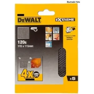 Právě uvedeno na trh | Brusná síťovina Dewalt 115x115 P240 na suchý zip
